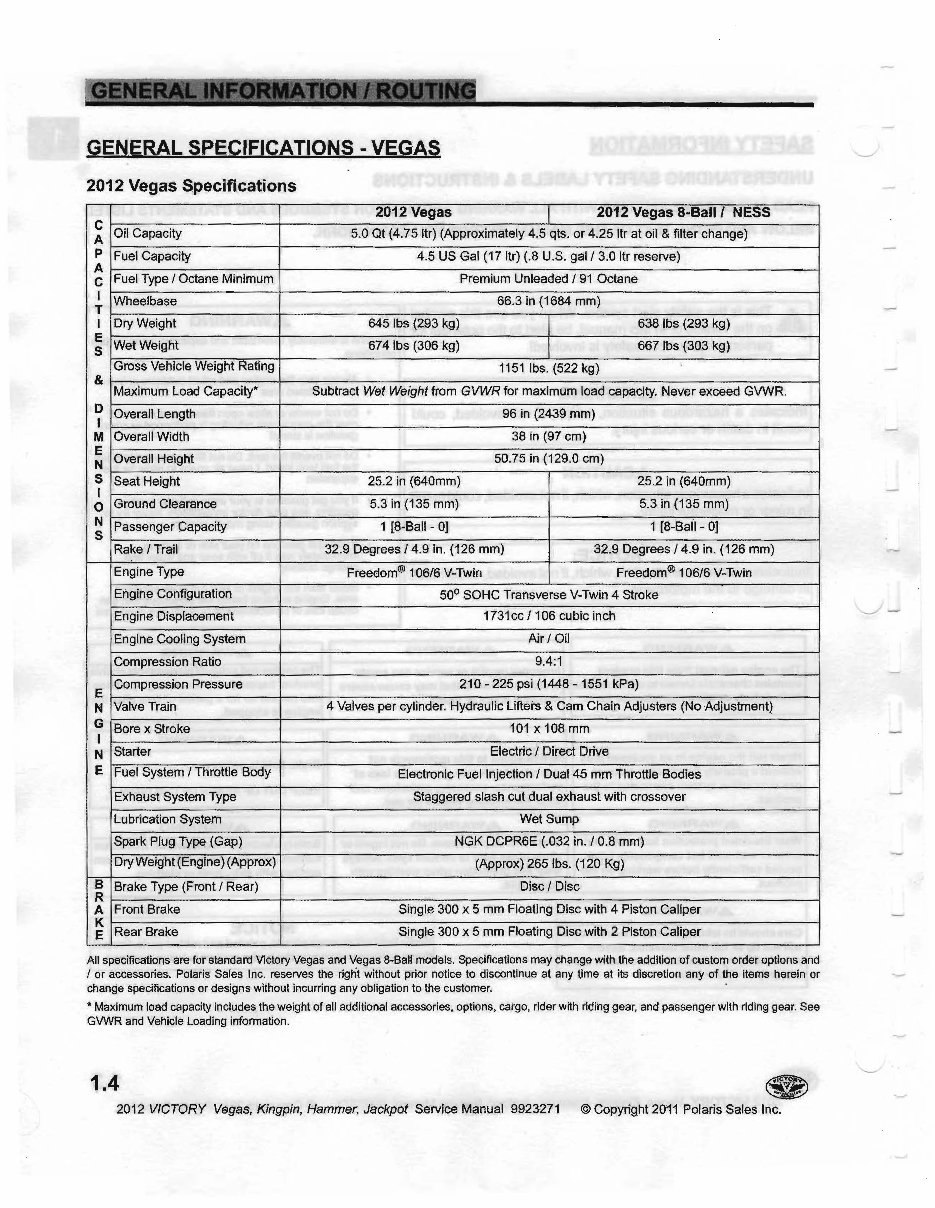 Victory Vegas Kingpin Vegas Jackpot Hammer Motorcycle Complete Workshop Service Repair Manual 2010 2011 2012 preview img 6