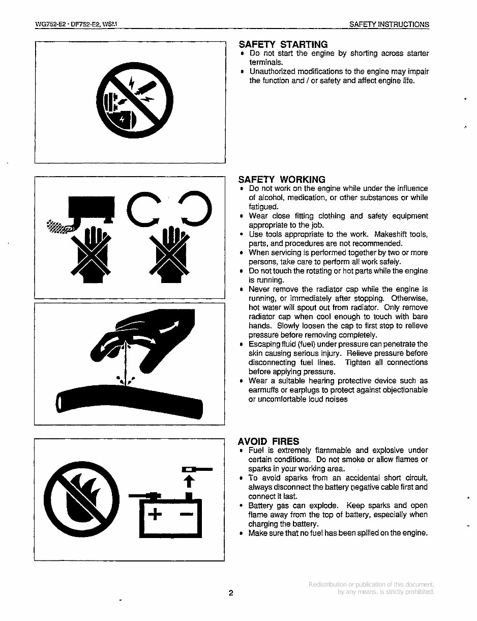 Kubota DF752-E2 Gasoline & LPG Engine Repair Service Manual preview img 6