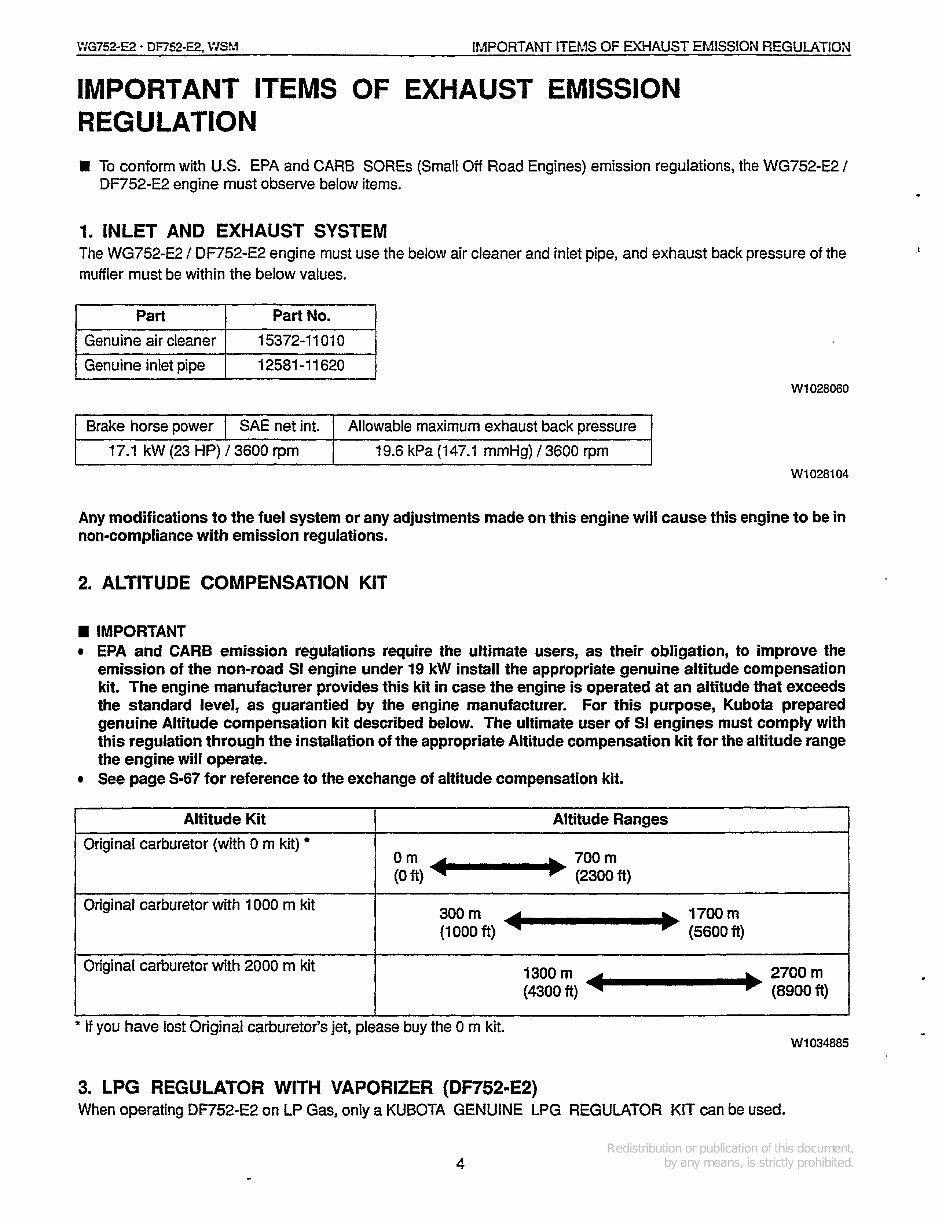 Kubota DF752-E2 Gasoline & LPG Engine Repair Service Manual preview img 8