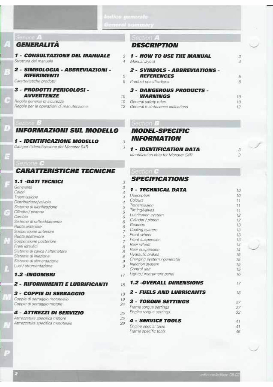 Ducati Monster S4R 2003 2004 2005 2006 Service Manual preview img 2