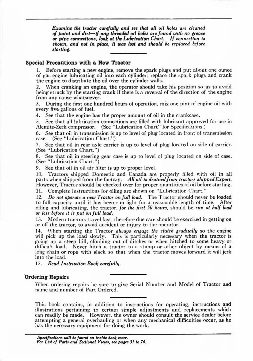 IH Farmall F-20 Tractor ILLUSTRATED Parts & Owners Instruction -2- Manuals - preview img 2