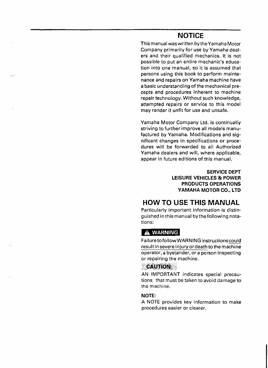 YAMAHA G9 AG GOLF CART Parts Manual Catalog preview img 2