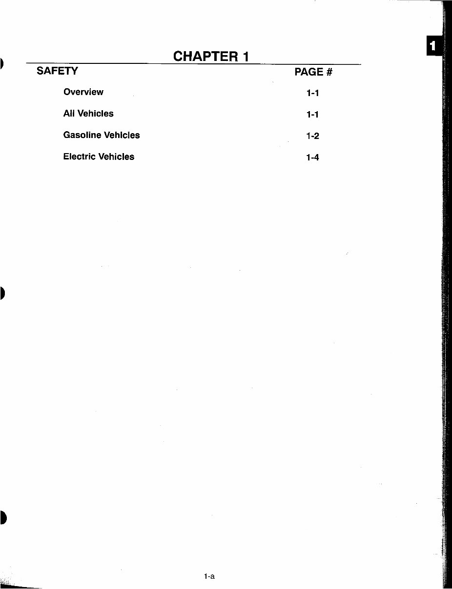 COLUMBIA PARCAR SHUTTLE UTILITruck Gas Electric Service Repair Manual 1991-1992 preview img 5