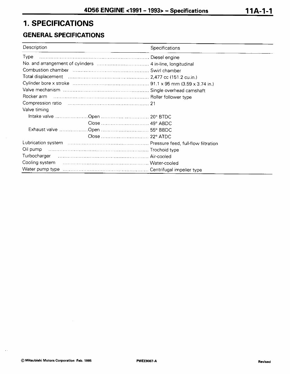 MITSUBISHI 4G61 4G62 4G63 4G64 Repair Manual preview img 7