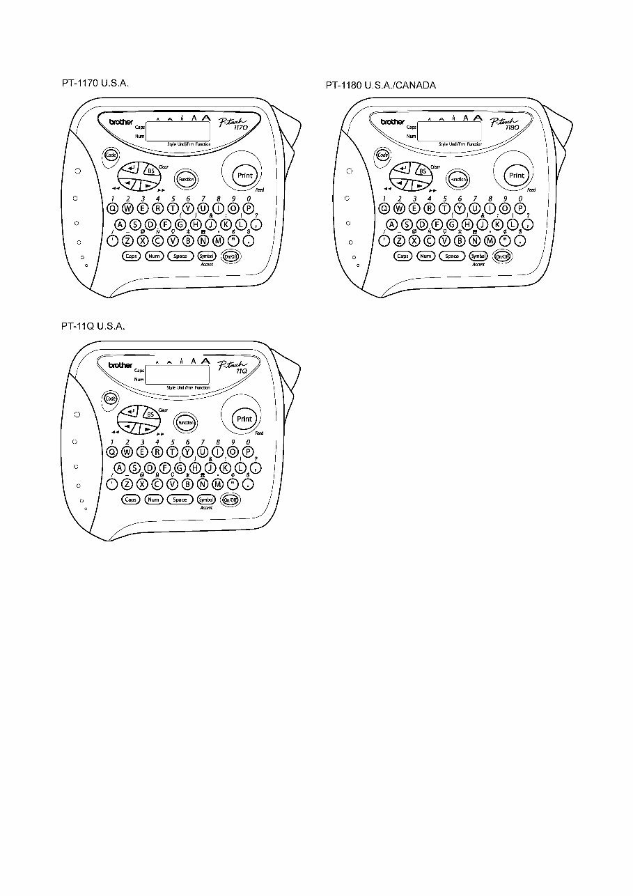 Brother P-touch PT-1100/PT-1130/PT-1170/PT-1180/PT-11Q/PT-1250/PT-1160/ST-1150(Heavy Duty Labeler) Service Repair Manual preview img 10