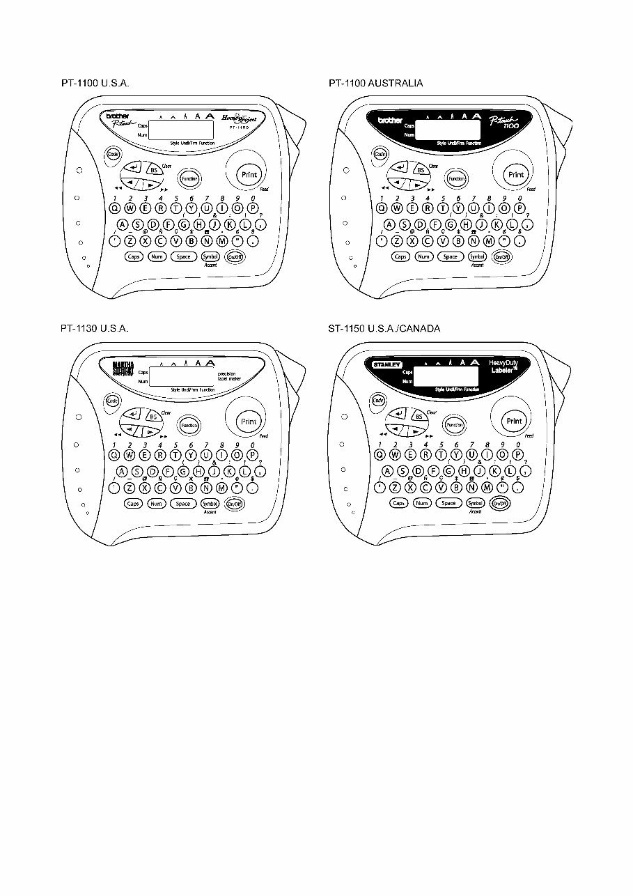 Brother P-touch PT-1100/PT-1130/PT-1170/PT-1180/PT-11Q/PT-1250/PT-1160/ST-1150(Heavy Duty Labeler) Service Repair Manual preview img 9