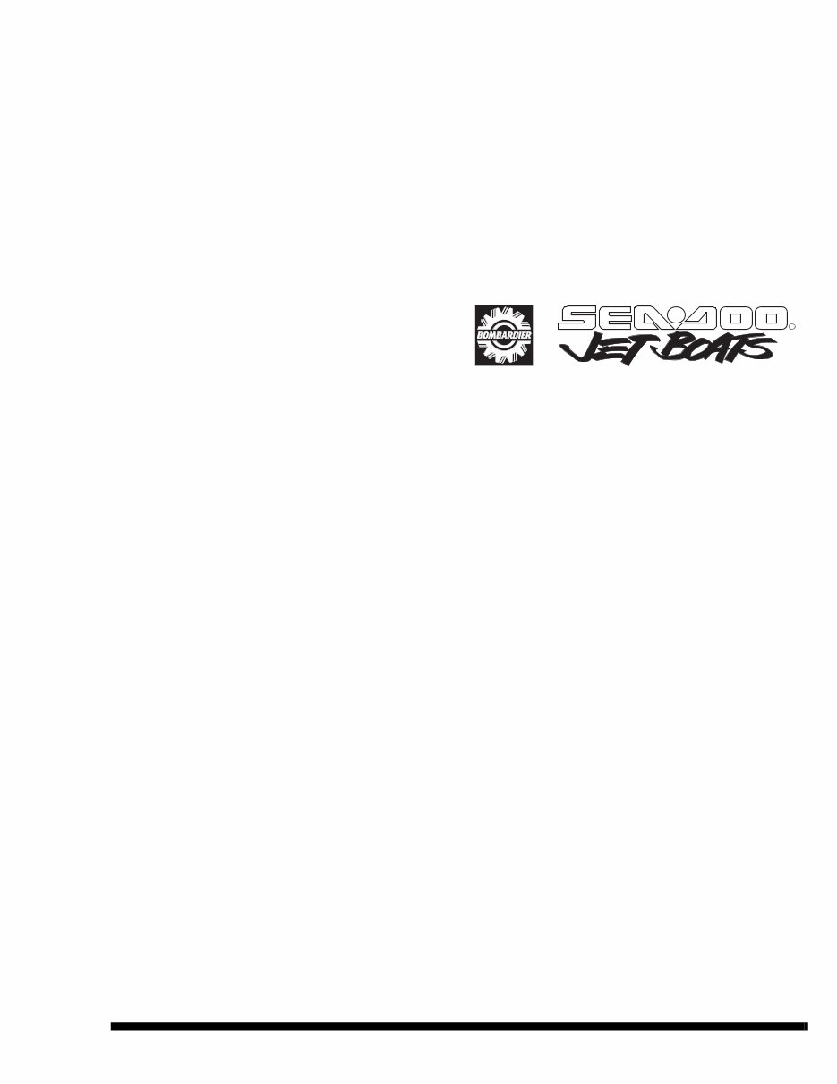 1998 SeaDoo Jet Boat - Sportster Challenger Speedster - Workshop Manual preview img 2