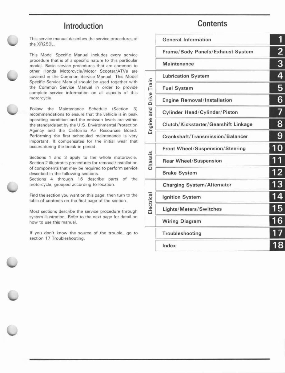 1991-1996 XR250L Service & Repair Manual preview img 3