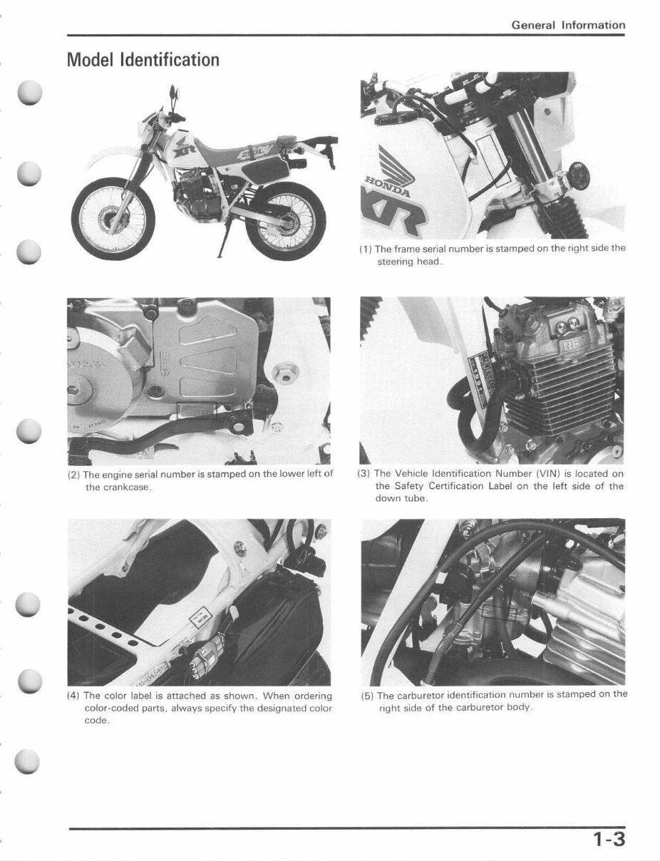 1991-1996 XR250L Service & Repair Manual preview img 9