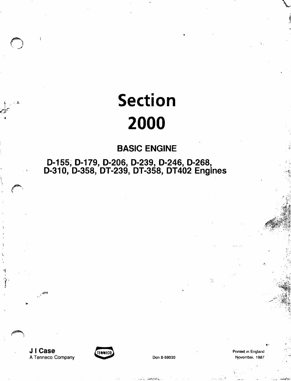 International Harvester D155 D179 D246 D206 D239 D358 D268 D310 Diesel Engines Complete Workshop Service Repair Manual preview img 3