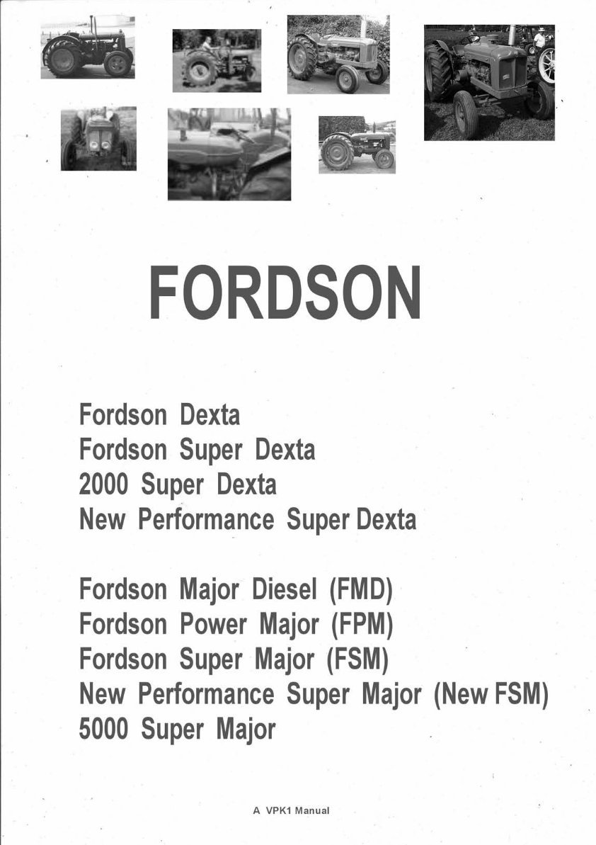 Ford Fordson Major Tractor Service Repair Manual preview img 1