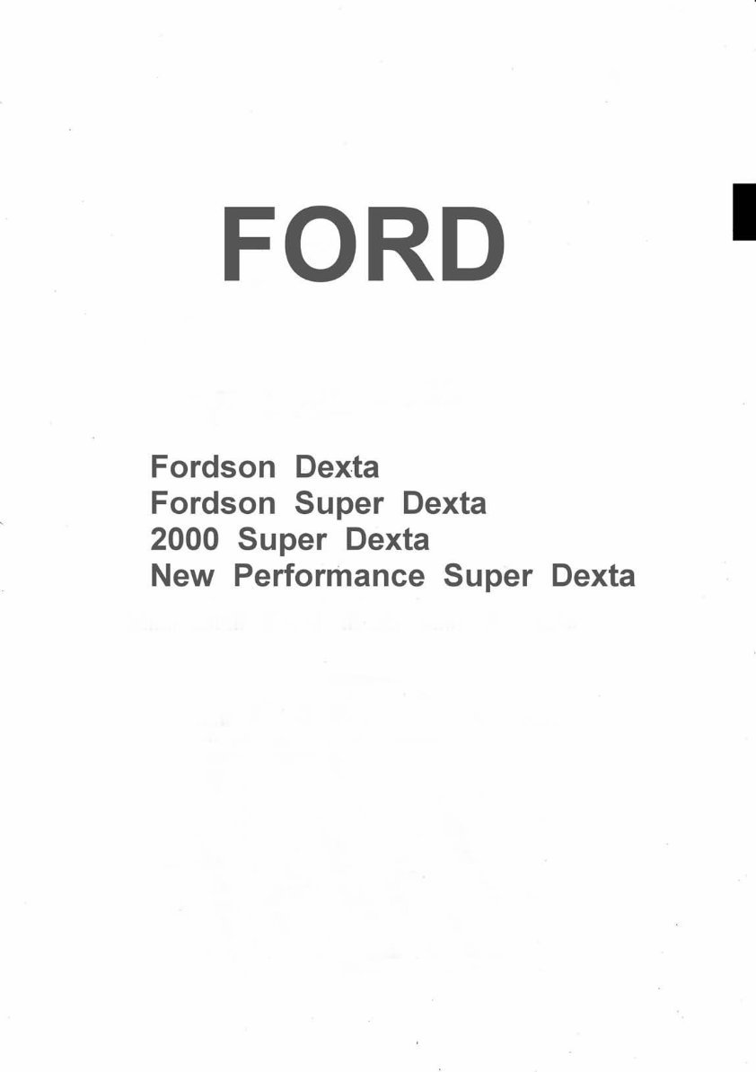 Ford Fordson Major Tractor Service Repair Manual preview img 3