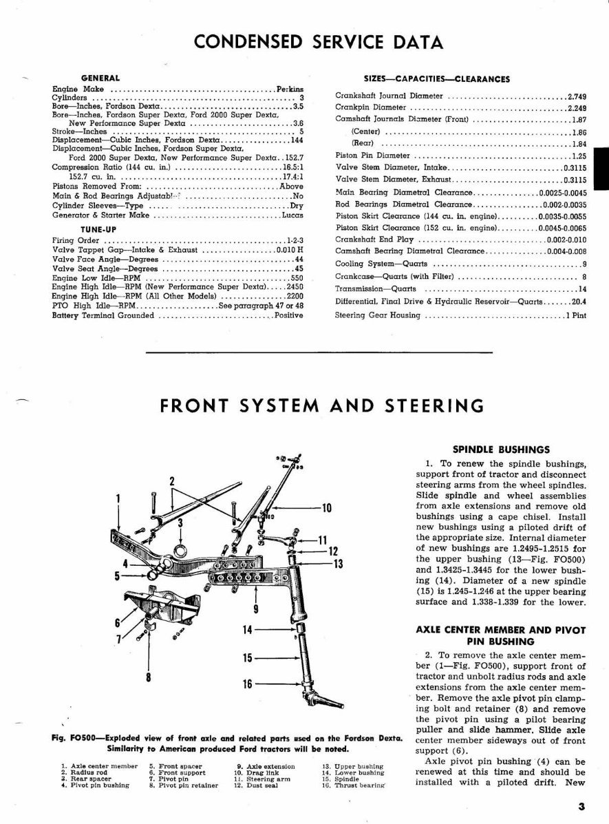 Ford Fordson Major Tractor Service Repair Manual preview img 5