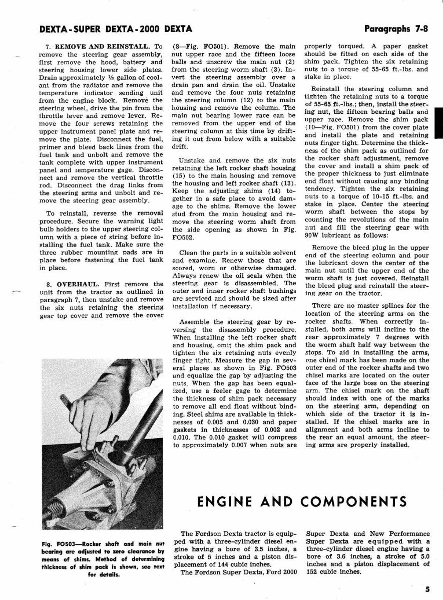 Ford Fordson Major Tractor Service Repair Manual preview img 7