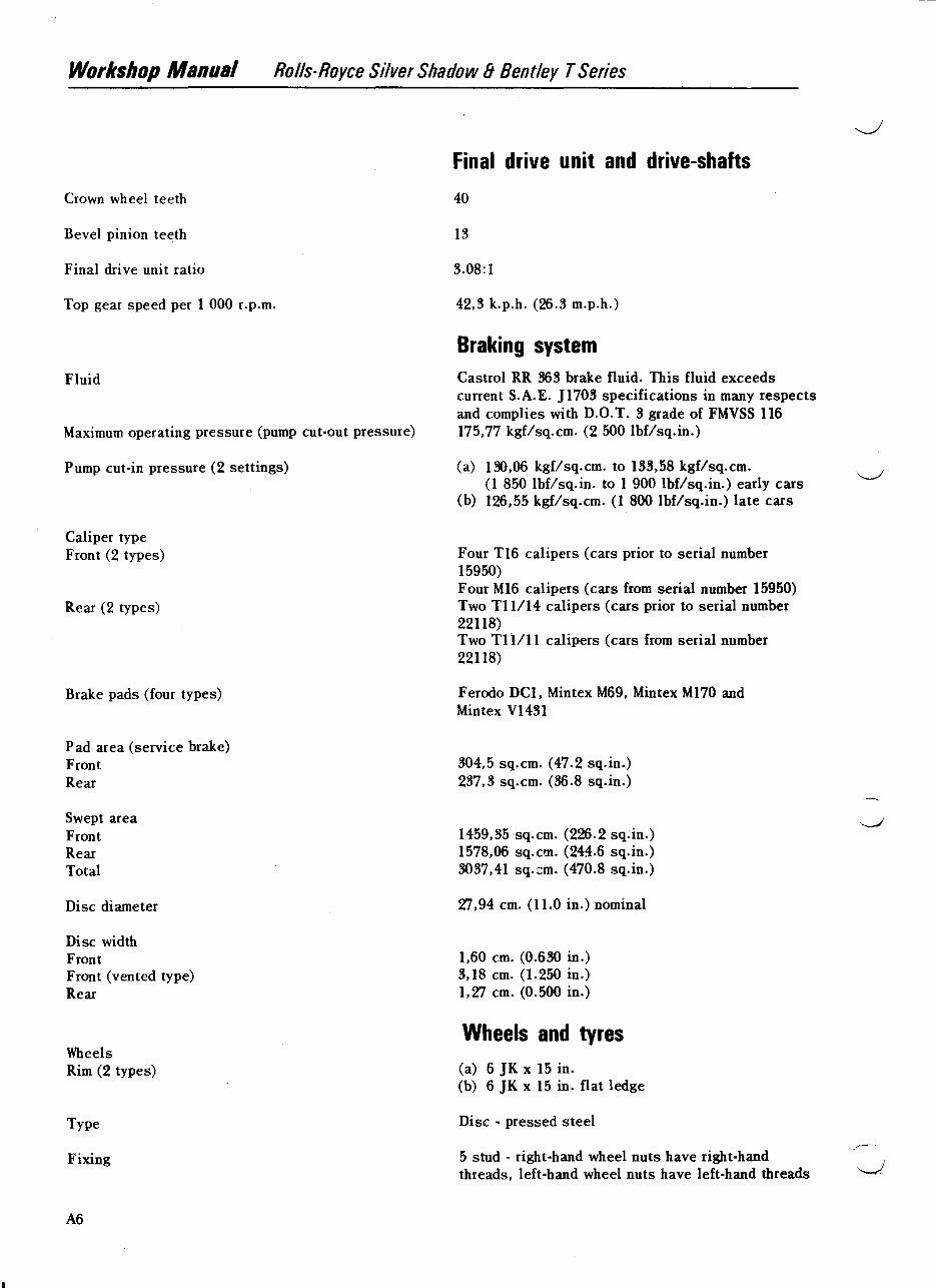 1965-1977 Rolls Royce Silver Shadow &amp; T-Series Bentley Service &amp; Repair Manual | eManualOnline