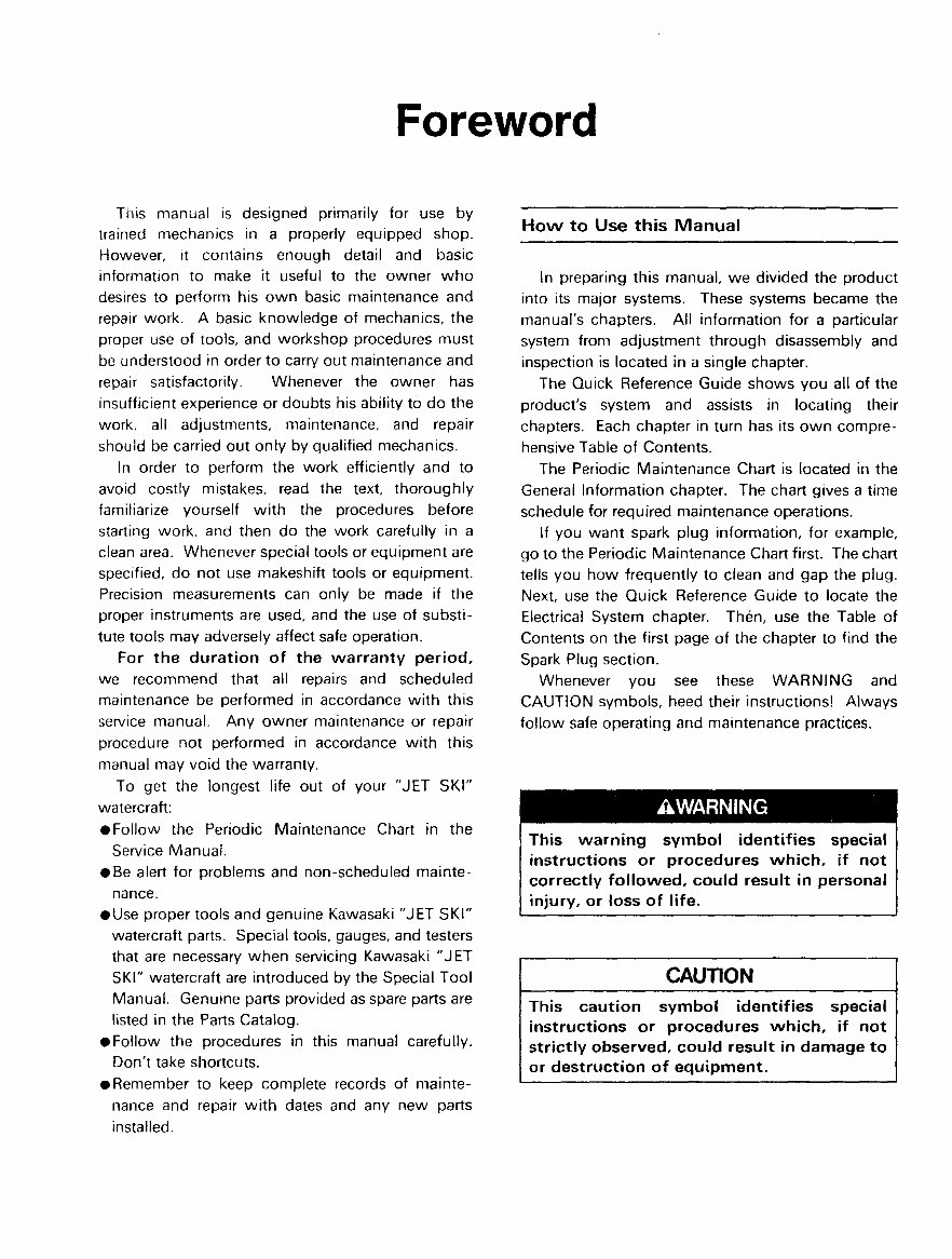 1997-1998 Kawasaki 1100STX Jetski Watercraft Supplementary Service Manual preview img 5