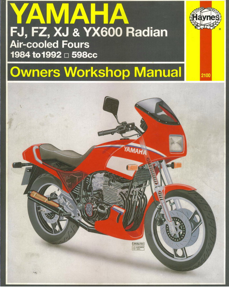 1984-1992 Yamaha XJ 600 FZ 600 YX 600 Service & Repair Manual preview img 1