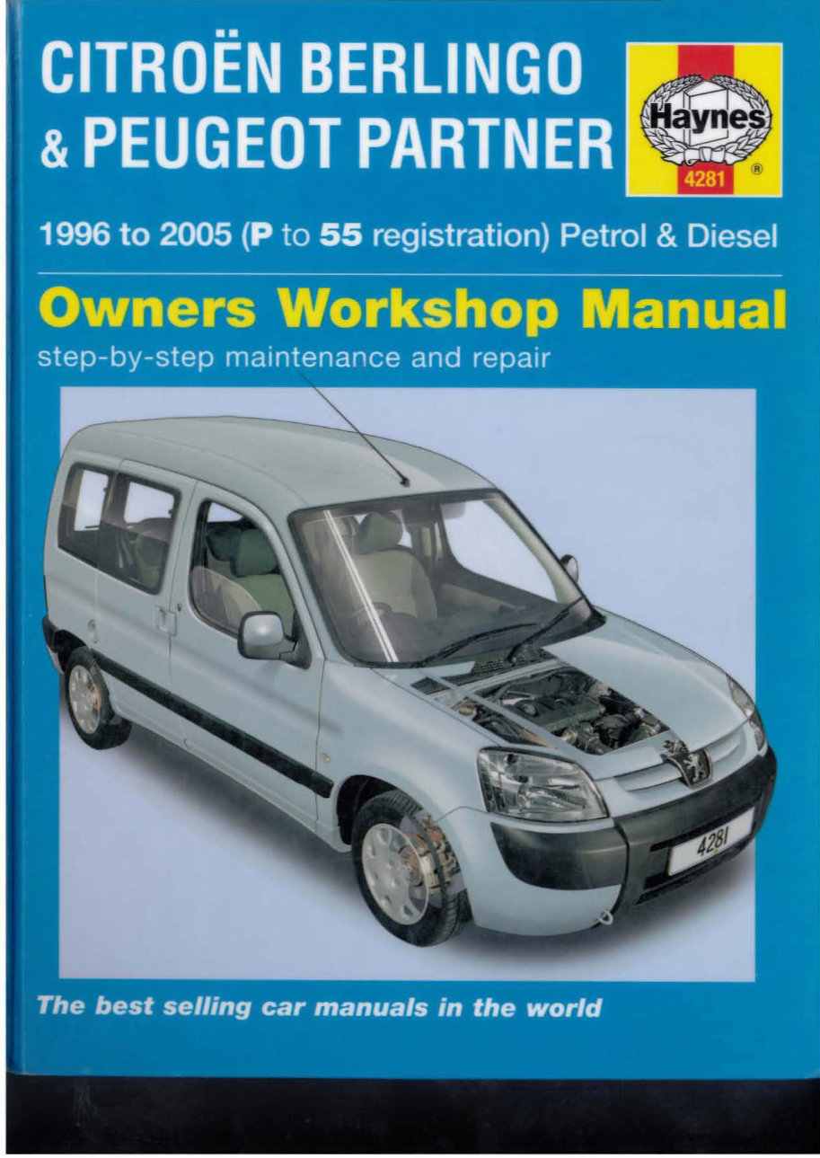 2002 PEUGEOT PARTNER Service and Repair Manual preview img 1