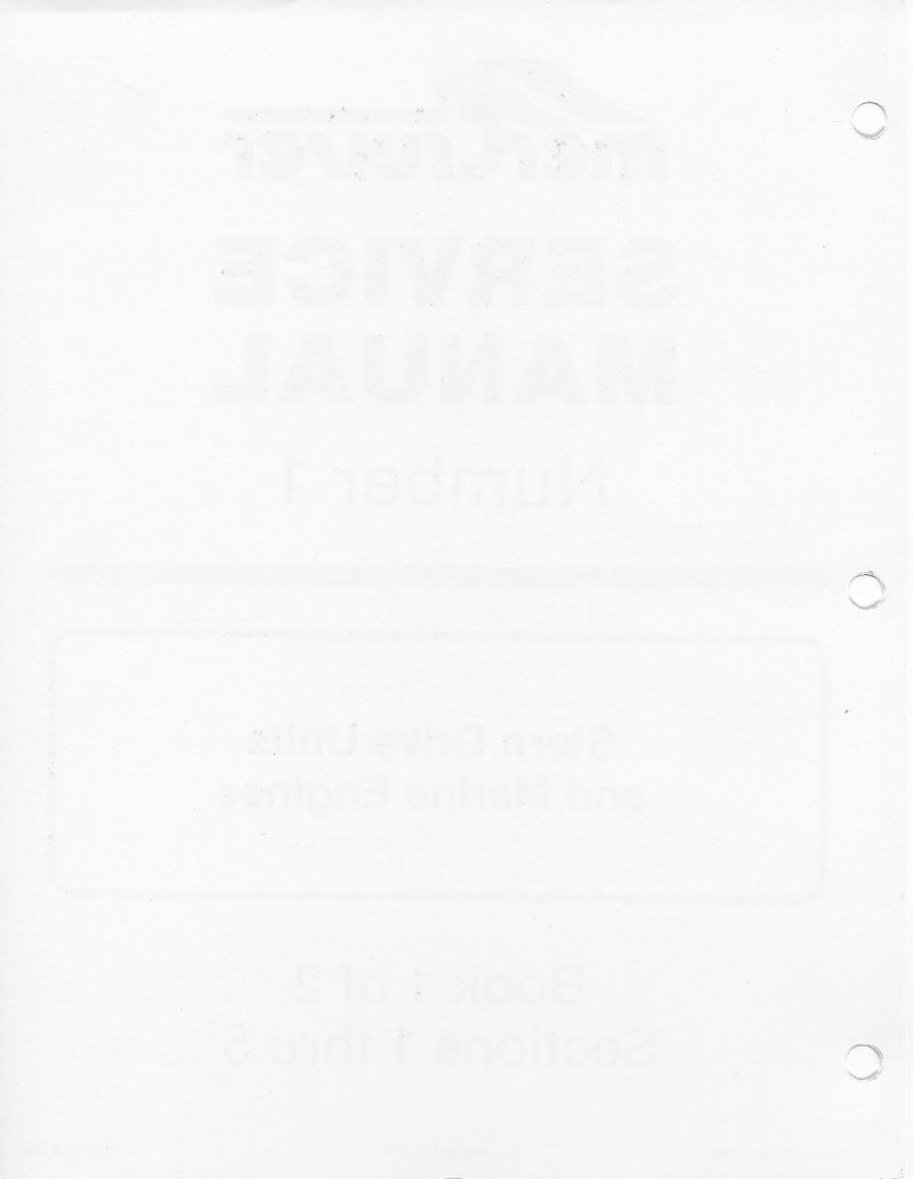 1963-1973 Mercury MerCruiser Stern Drive Units and Marine Engines Service & Repair Manual (Number 1) preview img 2