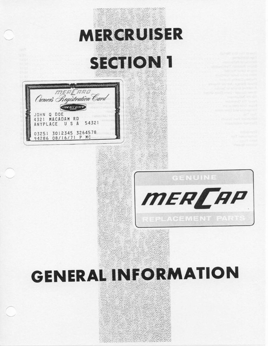 1963-1973 Mercury MerCruiser Stern Drive Units and Marine Engines Service & Repair Manual (Number 1) preview img 8