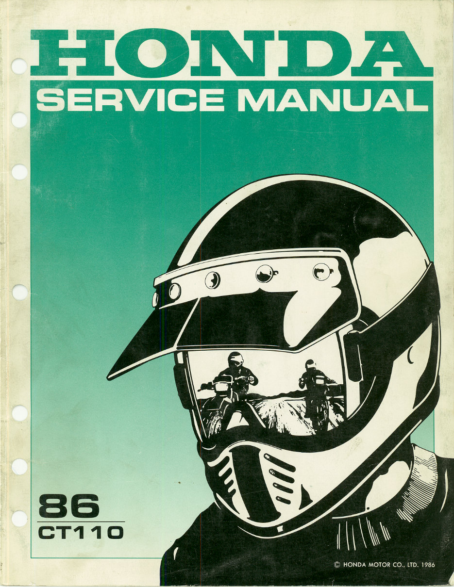 1986-2005 Honda CT110 Trail Service & Repair Manual preview img 1