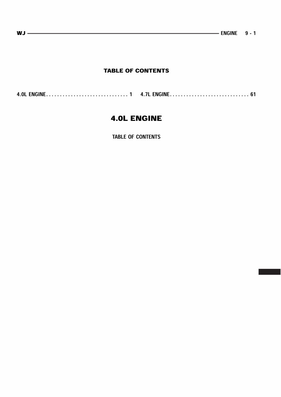 2000 Jeep Cherokee Sport Service & Repair Manual preview img 1