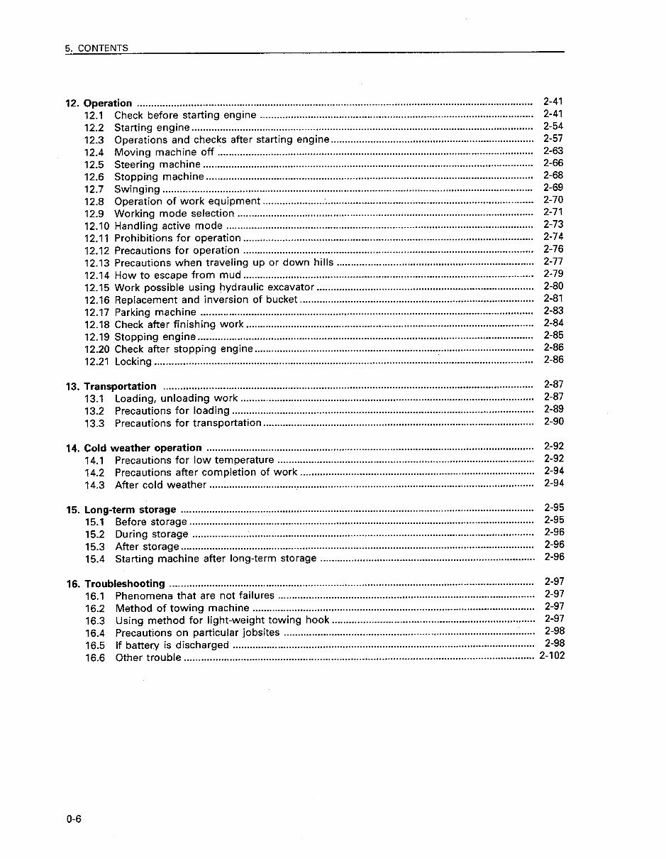 KOMATSU PC100 100L-6 PC120-6 PC130-6 Maintenance Manual preview img 10