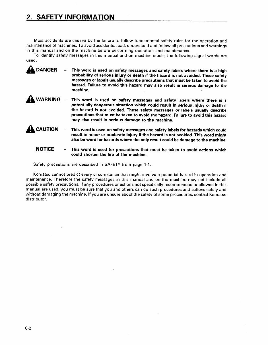 KOMATSU PC100 100L-6 PC120-6 PC130-6 Maintenance Manual preview img 6