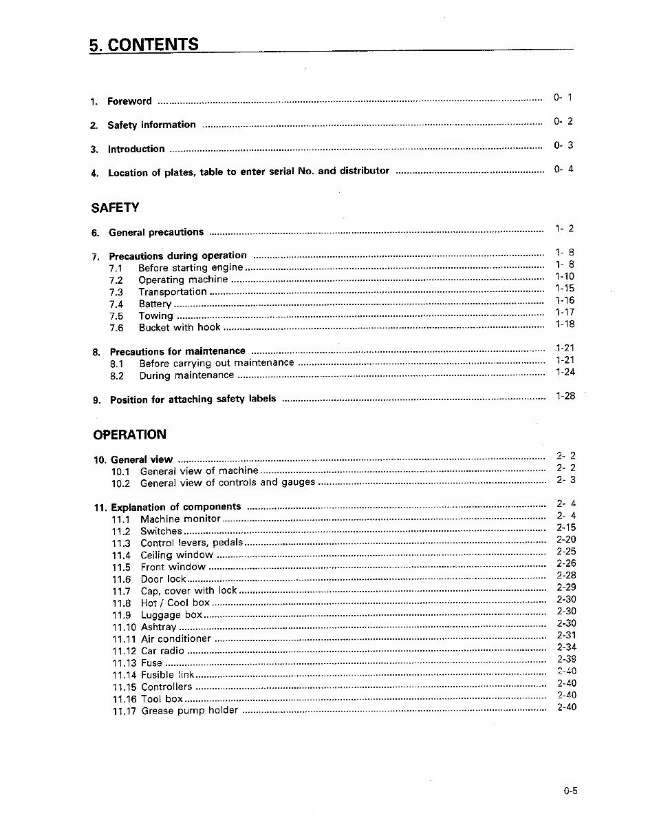 KOMATSU PC100 100L-6 PC120-6 PC130-6 Maintenance Manual preview img 9