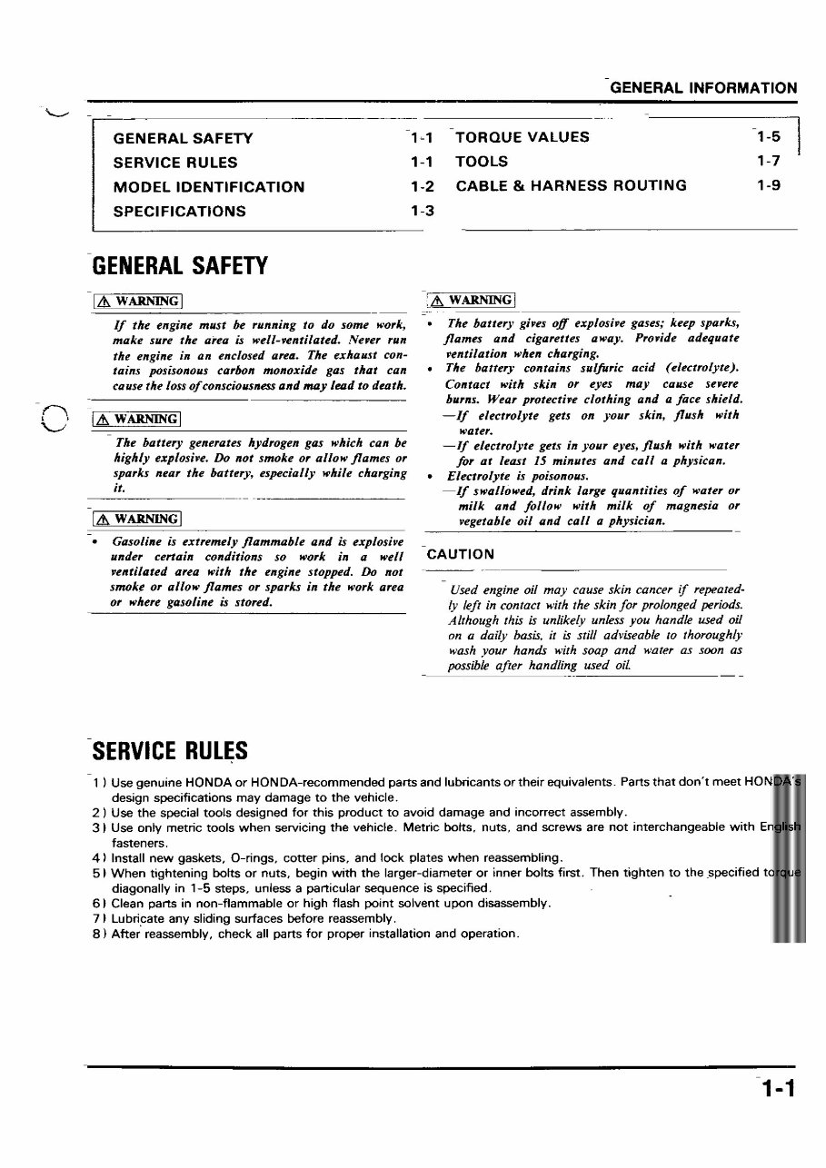 HONDA NSR125 Motorcycle Service & Repair Manual (1988 1989 1990 1991 1992 1993 1994) - ! preview img 1