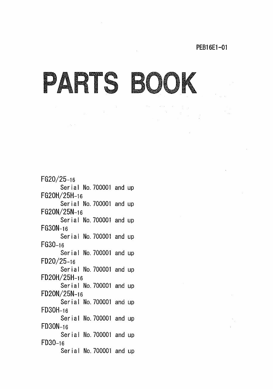 KOMATSU Forklift Truck Engine Parts Manual FG FD preview img 2