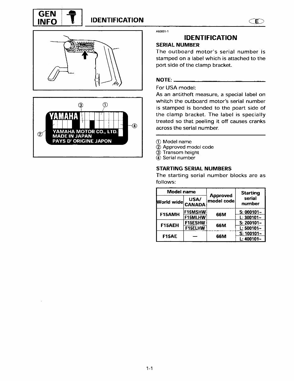 2003 Yamaha F15MSHB (4 stroke) Service & Repair Manual preview img 10