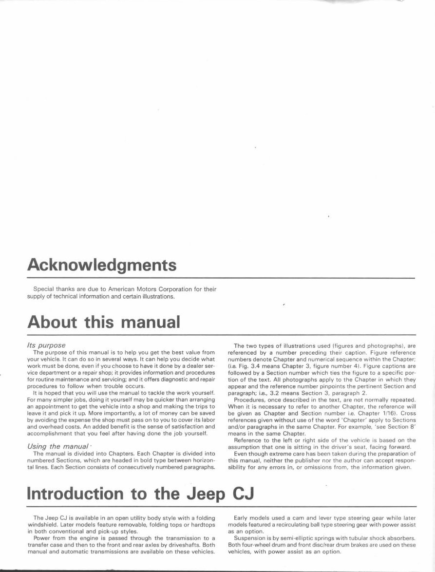 1976-1986 Jeep CJ-7 Service & Repair Manual preview img 3