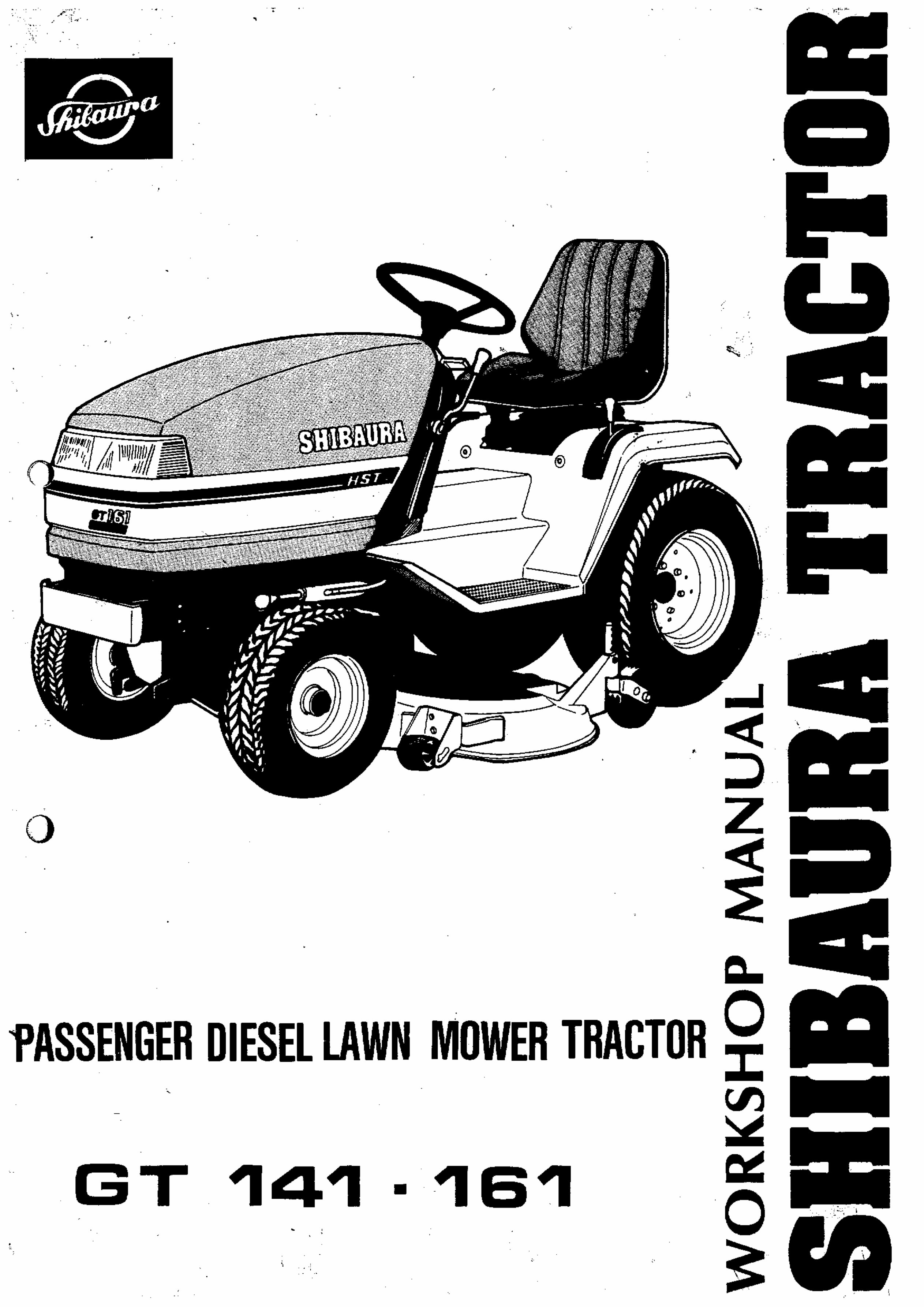 Shibaura GT141 GT161 Diesel Mower Tractor Complete Workshop Service Repair Manual preview img 1