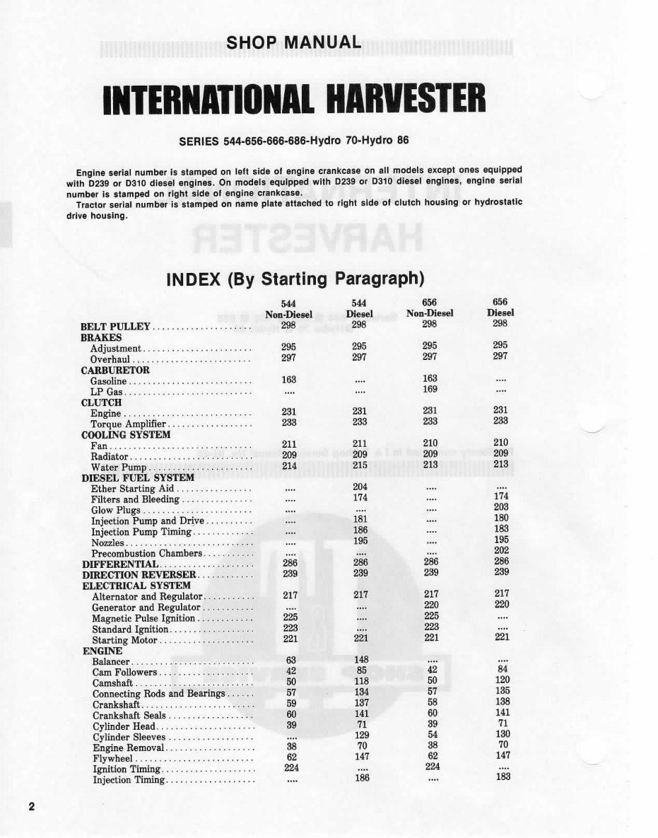 IH International Harvester 1466, 1468 & 1486 Tractor Shop Workshop Service Repair Manual - IMPROVED - preview img 3