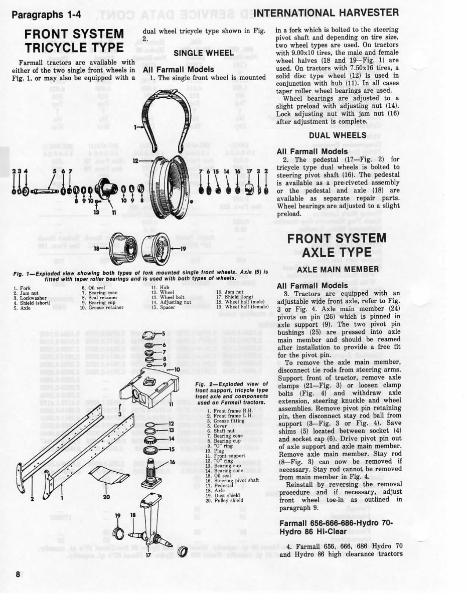 IH International Harvester 1466, 1468 & 1486 Tractor Shop Workshop Service Repair Manual - IMPROVED - preview img 9