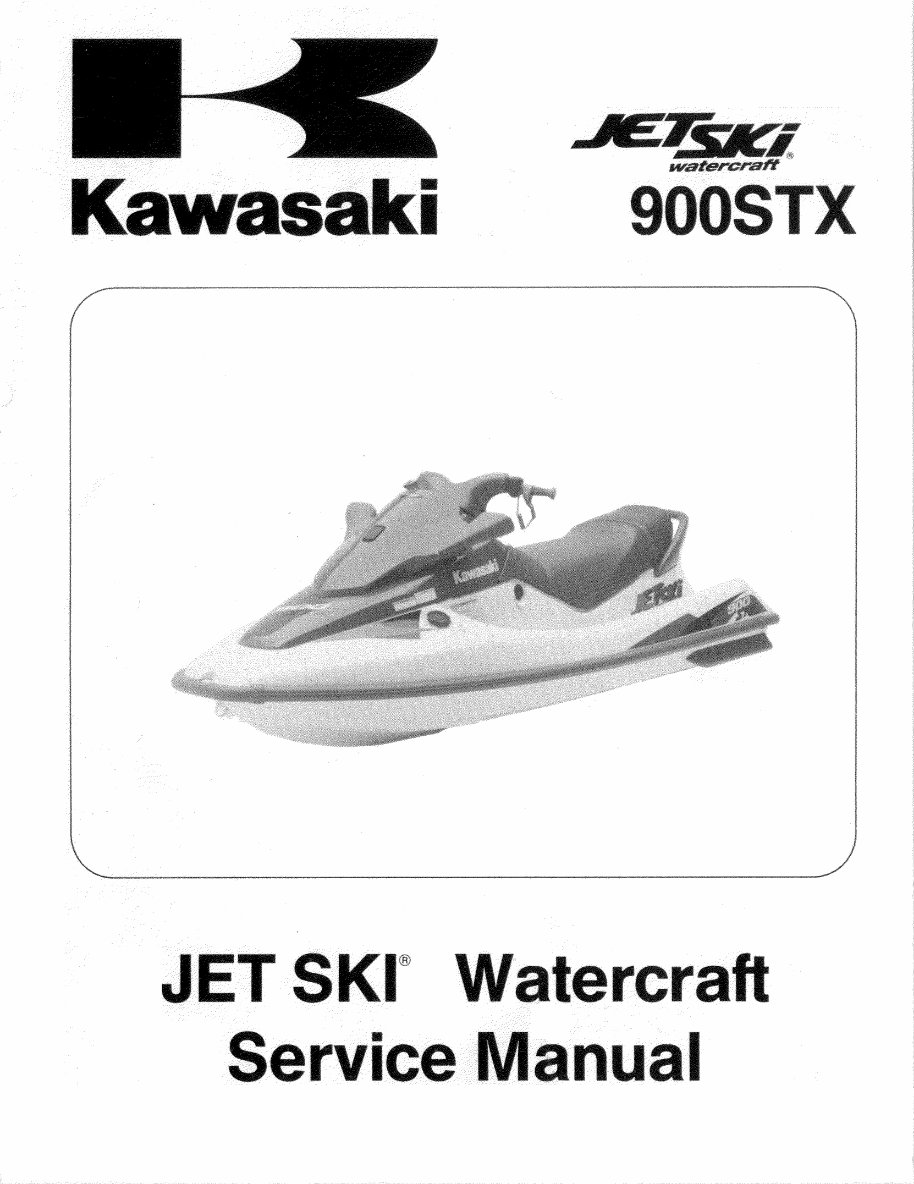 1999 Kawasaki 900 STX Jet Ski Service Repair Manual preview img 1