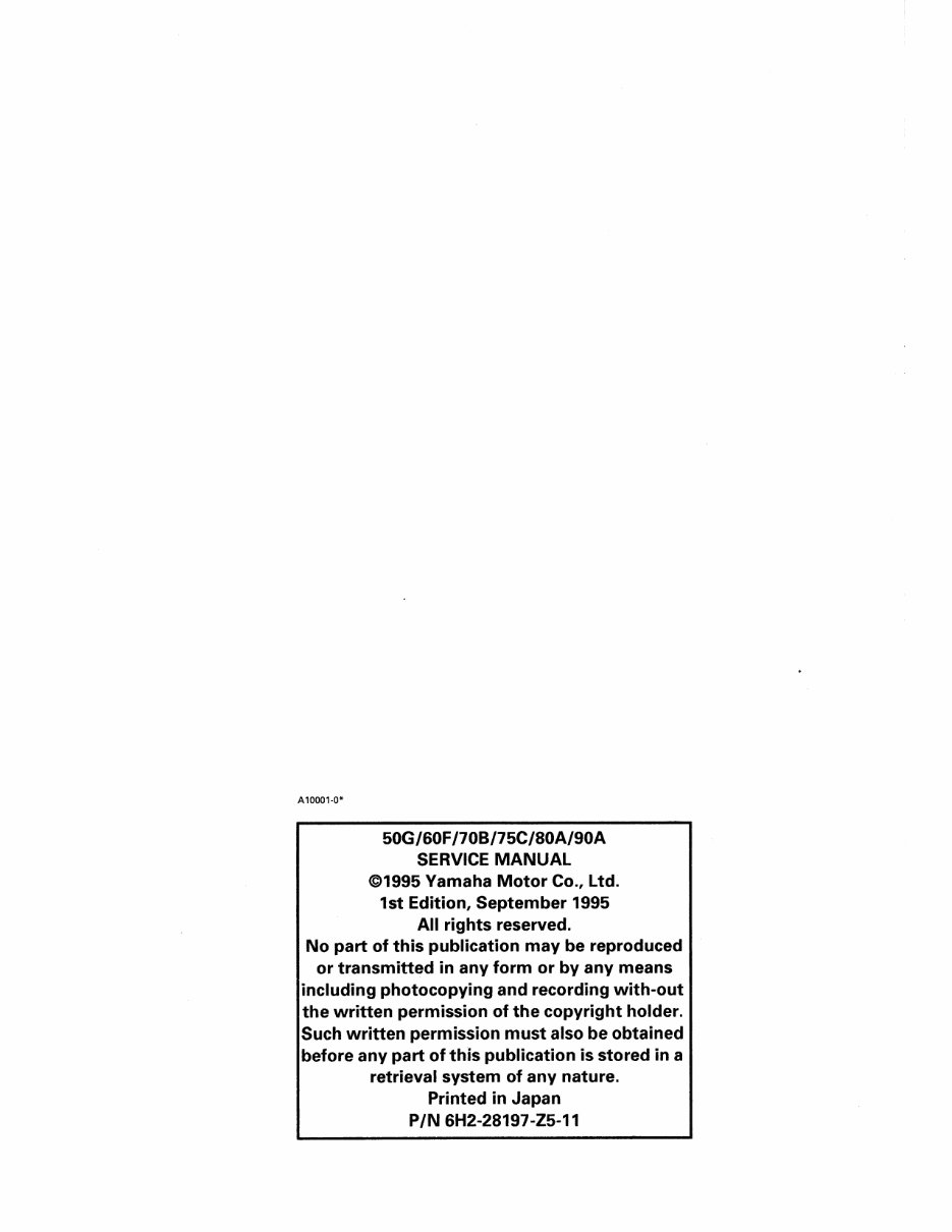 1996-2006 Yamaha Outboard 90HP Service & Repair Manual preview img 2