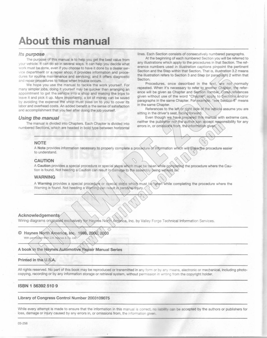 1995-1999 SUNFIRE Service and Repair Manual preview img 3