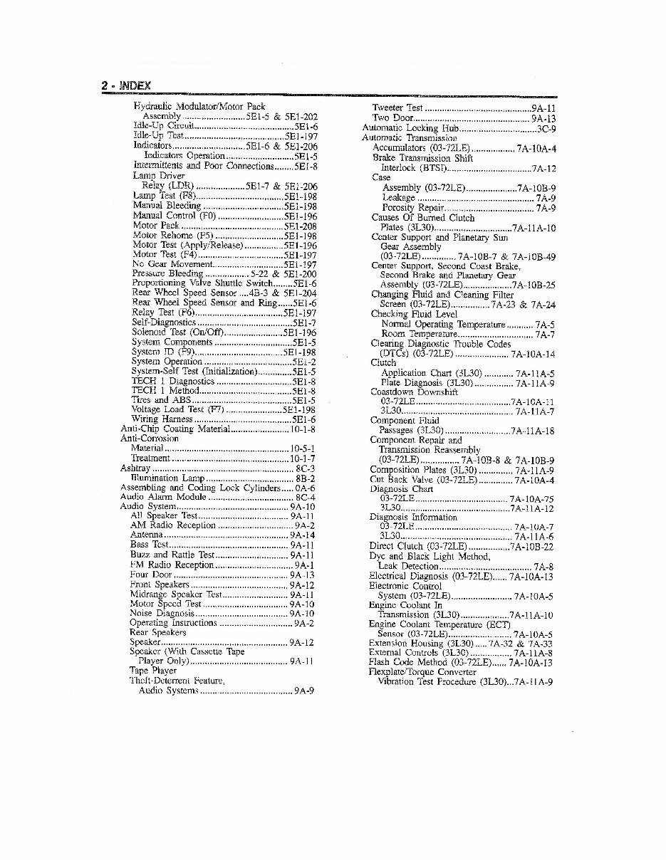 1996 Geo Tracker Service & Repair Manual preview img 2