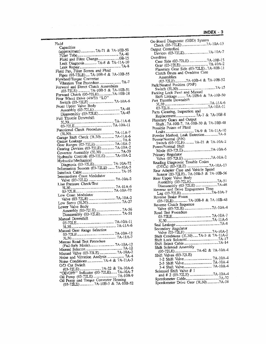 1996 Geo Tracker Service & Repair Manual preview img 3