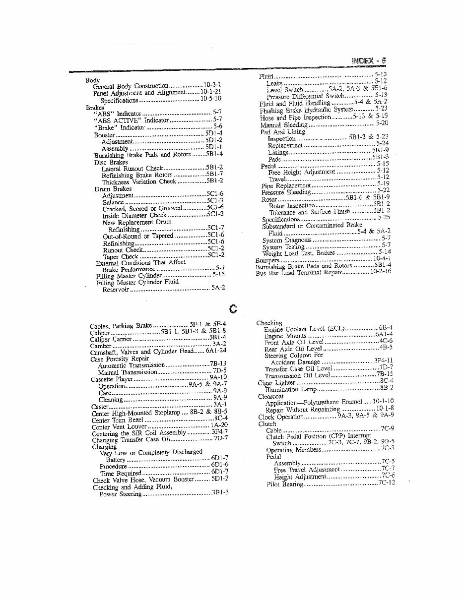 1996 Geo Tracker Service & Repair Manual preview img 5