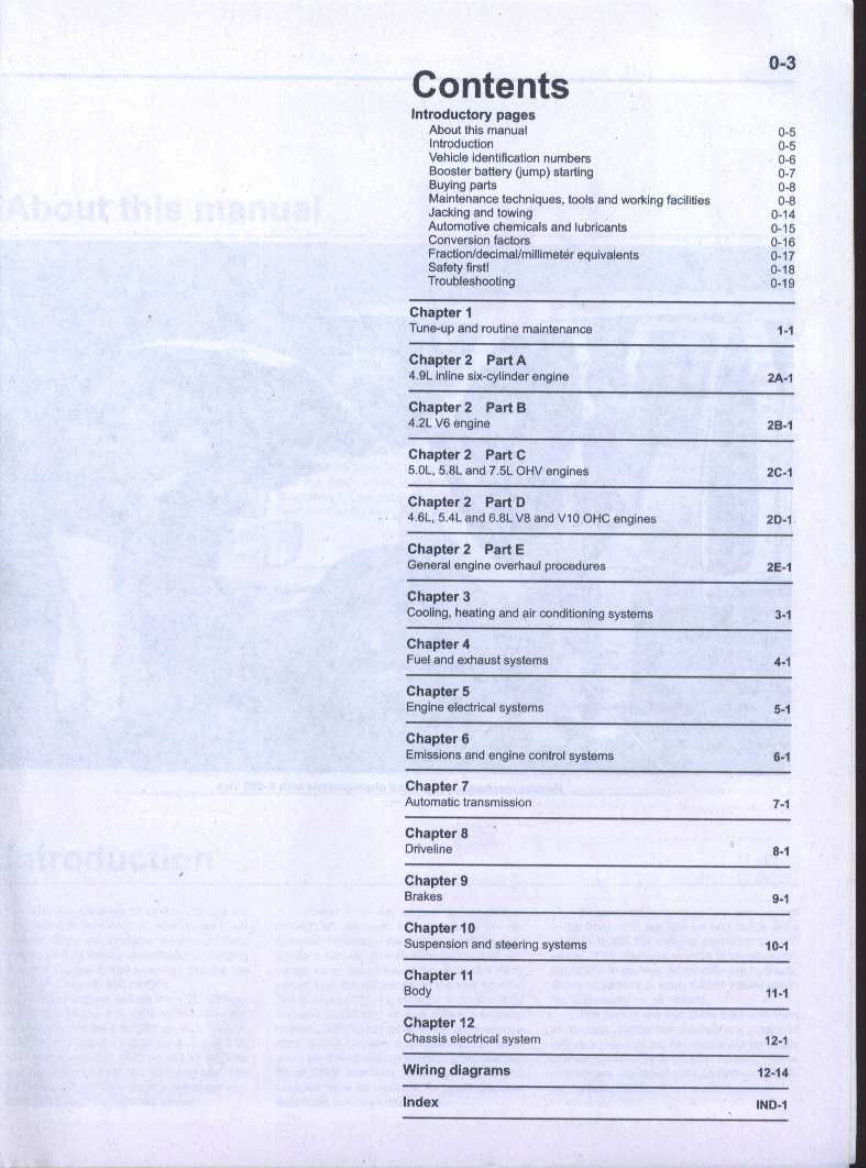 1994 Ford E-250 Econoline Service & Repair Manual Software preview img 3