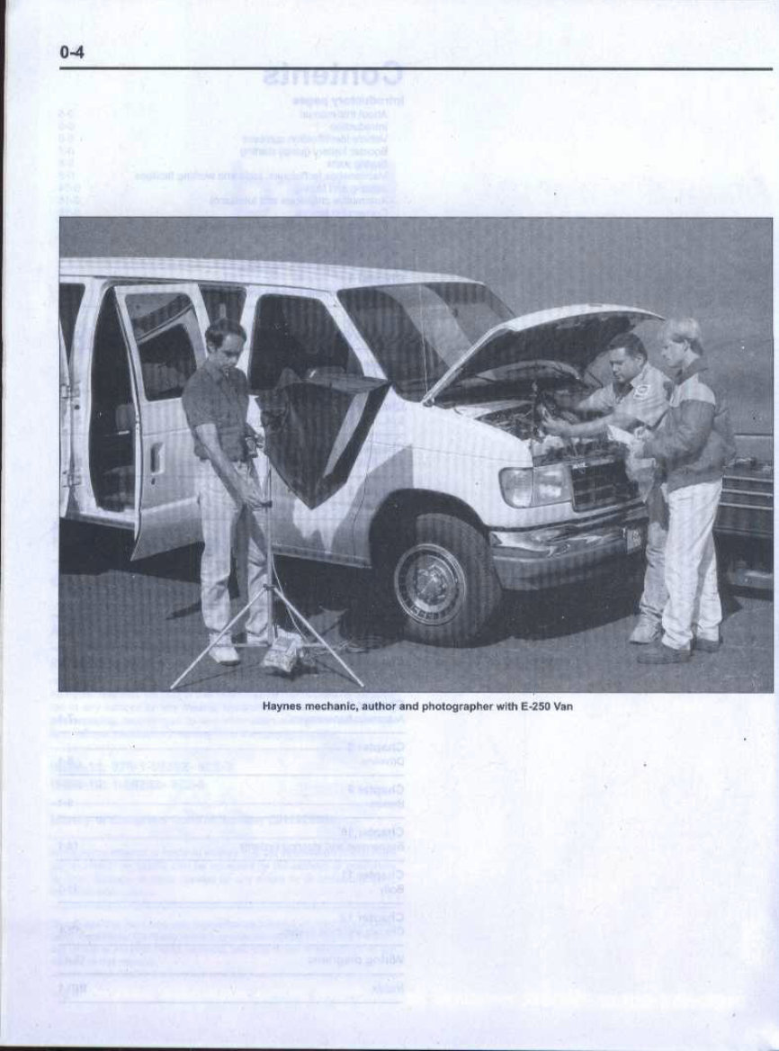 1994 Ford E-250 Econoline Service & Repair Manual Software preview img 4