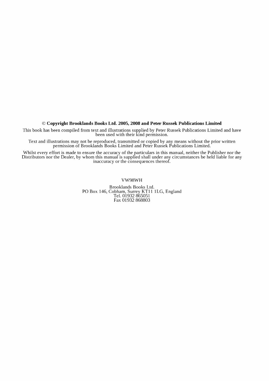 2000-2004 Volkswagen Transporter T4 Diesel Models Service & Repair Manual preview img 3
