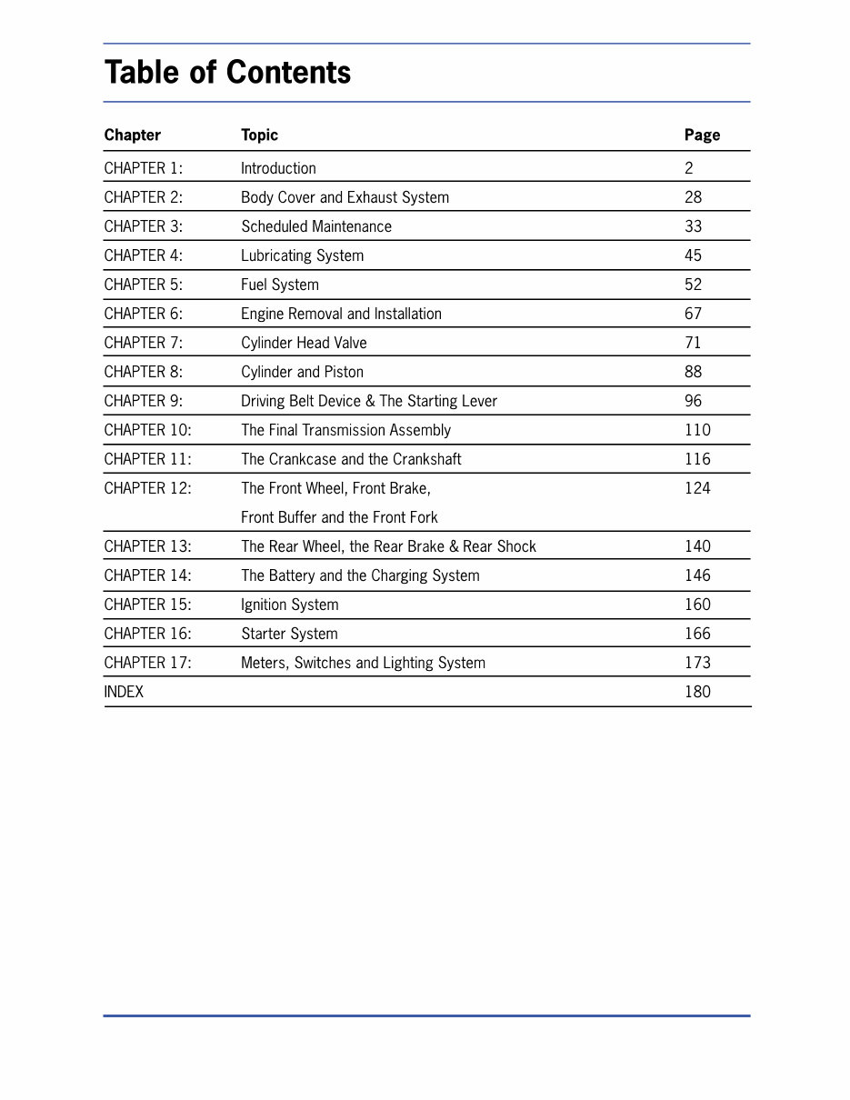 CHINESE Scooter GY6 50CC 4 Stroke Service Repair Manual preview img 3