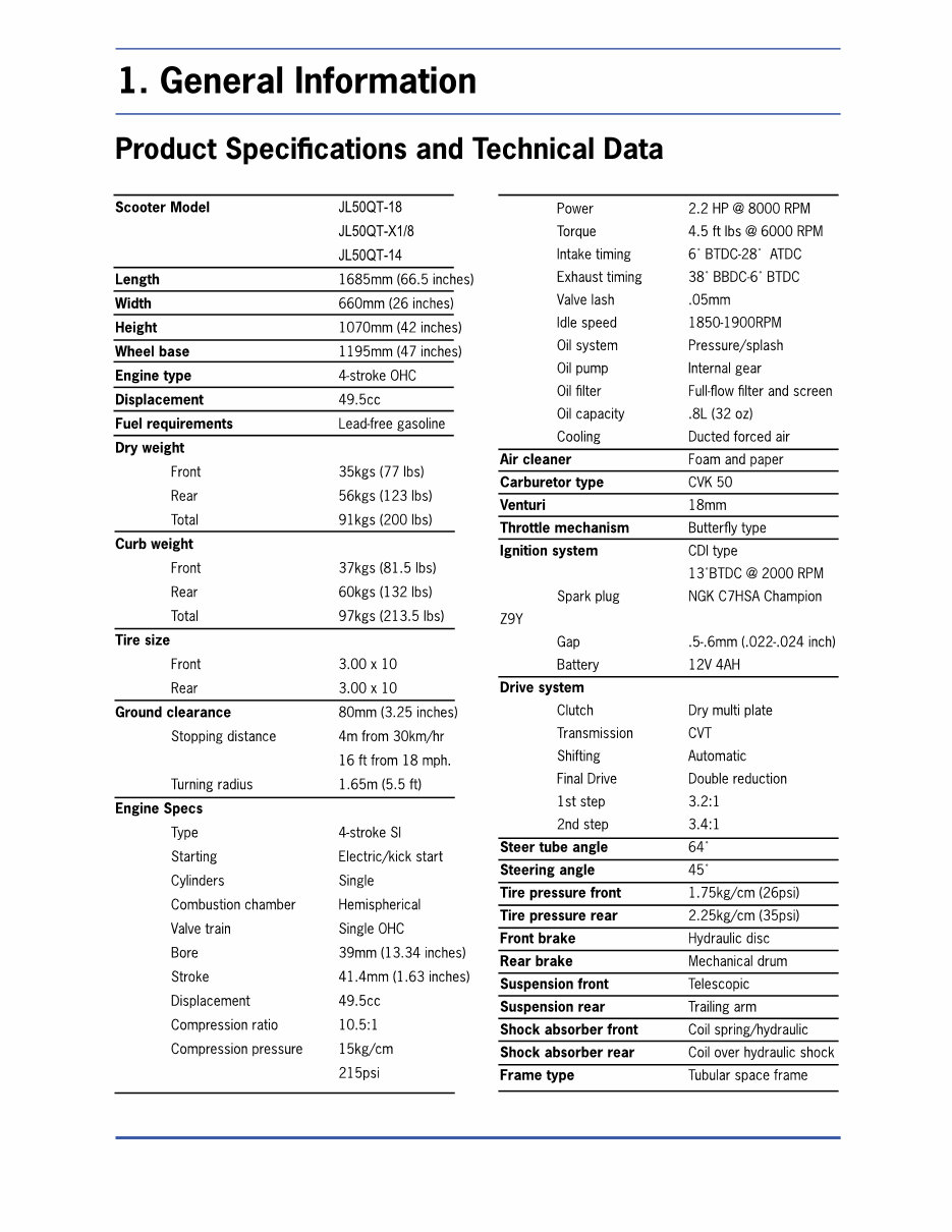 CHINESE Scooter GY6 50CC 4 Stroke Service Repair Manual preview img 5