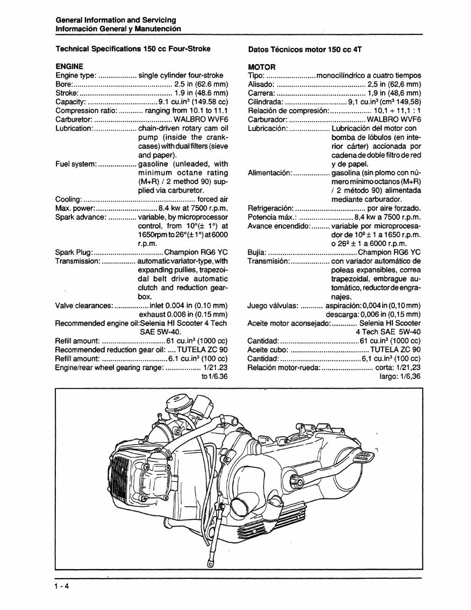 2000-2004 Vespa ET4 150 150cc Scooter Service & Repair Manual preview img 10