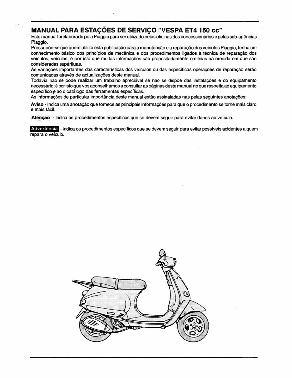 2000-2004 Vespa ET4 150 150cc Scooter Service & Repair Manual preview img 3