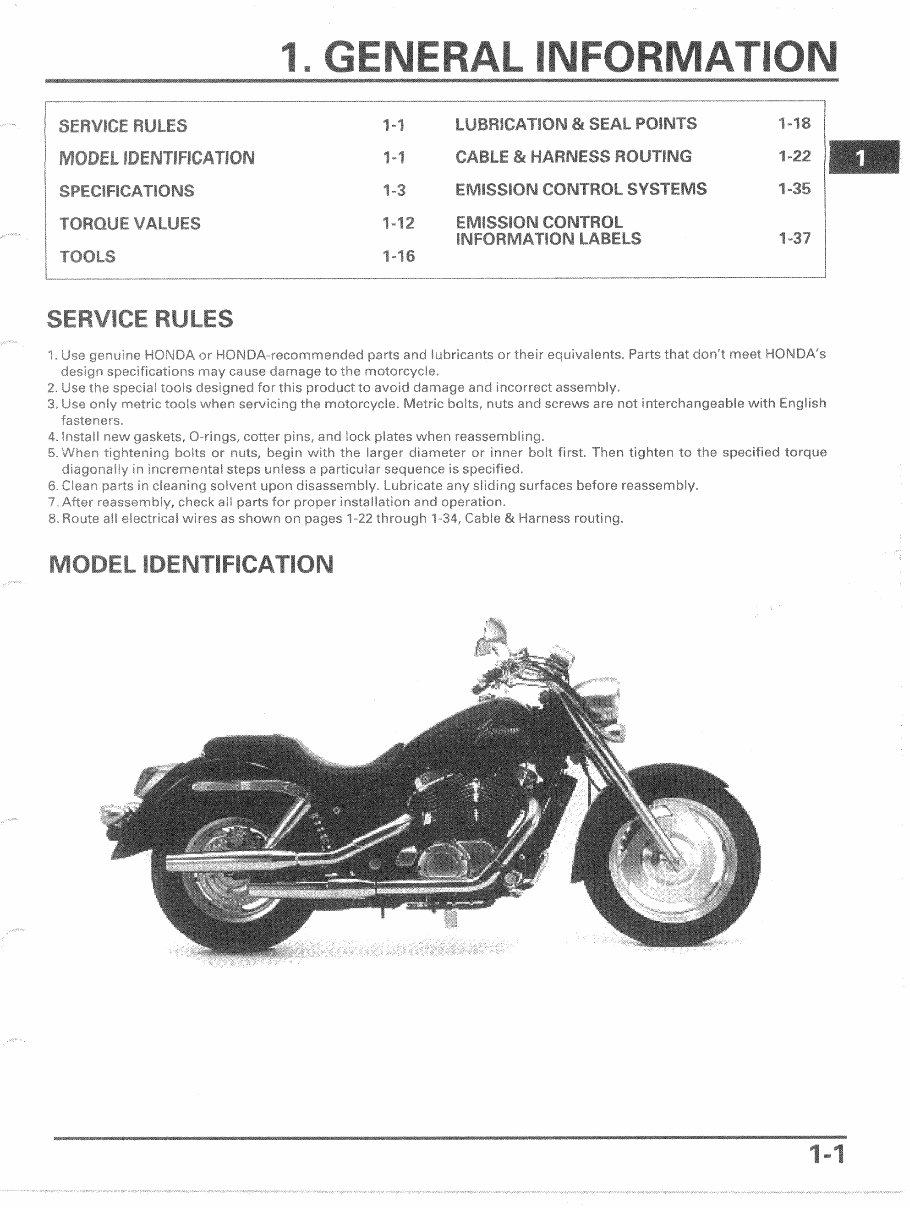 2000-2007 Honda VT1100 VT1100C2 Shadow Sabre Service & Repair Manual preview img 3